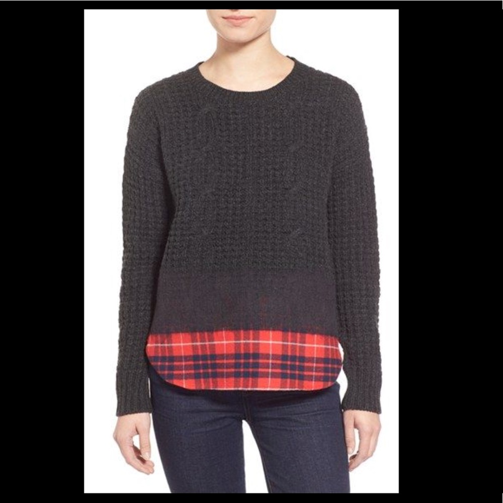 Madewell XS layered-look sweater NWT Nordstrom